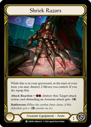Shriek Razors [FAB168] (Promo)  Cold Foil