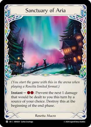 Sanctuary of Aria (ARA029) - Blitz Deck: Rosetta - Aurora