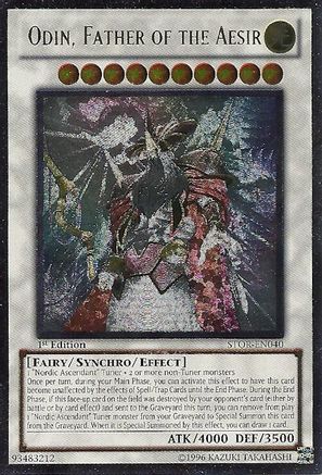 Odin, Father of the Aesir (UTR) (STOR-EN040) - Storm of Ragnarok 1st Edition