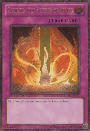 Gleipnir, the Fetters of Fenrir (UTR) (STOR-EN073) - Storm of Ragnarok 1st Edition