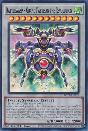 Battlewasp - Grand Partisan the Revolution (ROTA-EN036) - Rage of the Abyss 1st Edition