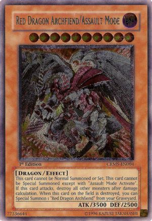 Red Dragon Archfiend/Assault Mode (UTR) (CRMS-EN004) - Crimson Crisis 1st Edition