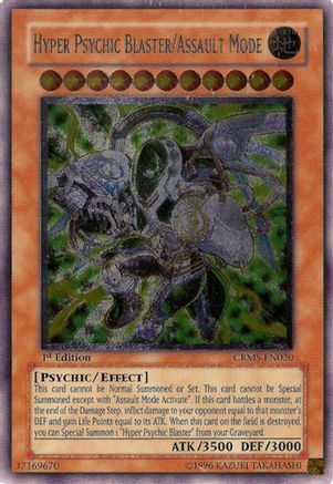 Hyper Psychic Blaster/Assault Mode (UTR) (CRMS-EN020) - Crimson Crisis 1st Edition