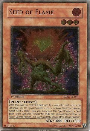 Seed of Flame (UTR) (CSOC-EN081) - Crossroads of Chaos 1st Edition