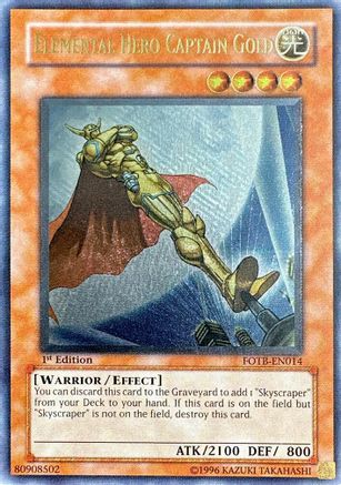 Elemental Hero Captain Gold (UTR) (FOTB-EN014) - Force of the Breaker Unlimited