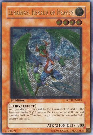 Zeradias, Herald of Heaven (UTR) (FOTB-EN018) - Force of the Breaker 1st Edition