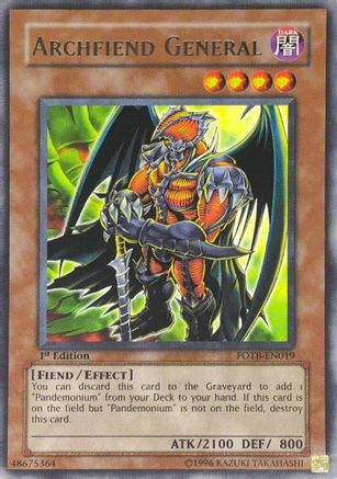 Archfiend General (UTR) (FOTB-EN019) - Force of the Breaker Unlimited