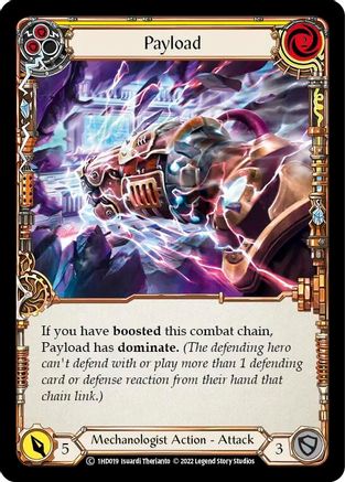 Payload (Yellow) [1HD019] (History Pack 1 Dash Blitz Deck)