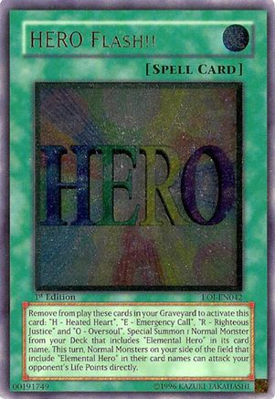 HERO Flash!! (UTR) (EOJ-EN042) - Enemy of Justice 1st Edition