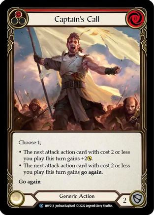 Captain's Call (Red) [1HV013] (Historic Pack 1 Blitz Deck Viserai)