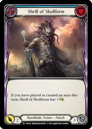 Shrill of Skullform (Blue) [1HV022] (Historic Pack 1 Blitz Deck Viserai)