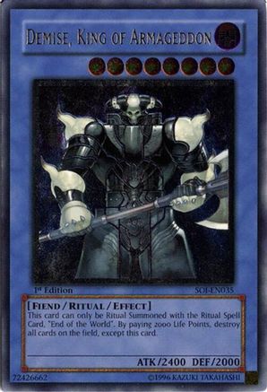 Demise, King of Armageddon (UTR) (SOI-EN035) - Shadow of Infinity Unlimited