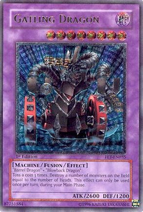 Gatling Dragon (UTR) (FET-EN035) - Flaming Eternity 1st Edition