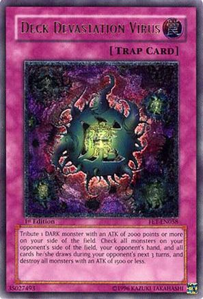 Deck Devastation Virus (UTR) (FET-EN058) - Flaming Eternity 1st Edition