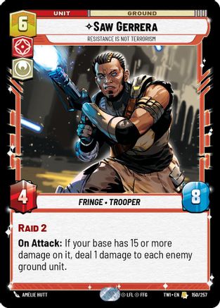 Saw Gerrera - Resistance is Not Terrorism (150/257) (150/257) [Twilight of the Republic]