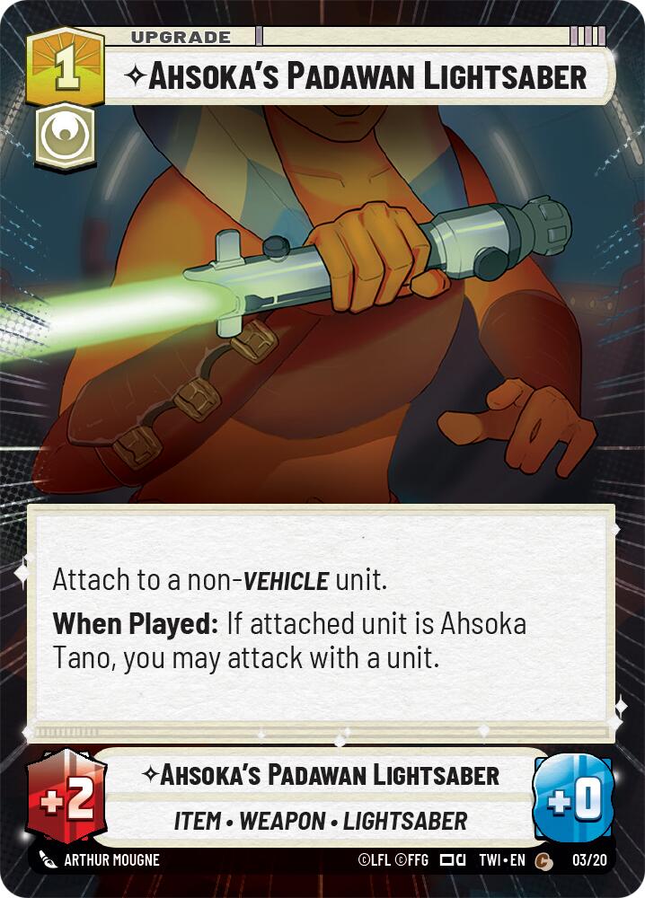 Ahsoka's Padawan Lightsaber (Hyperspace) (3) [Twilight of the Republic]