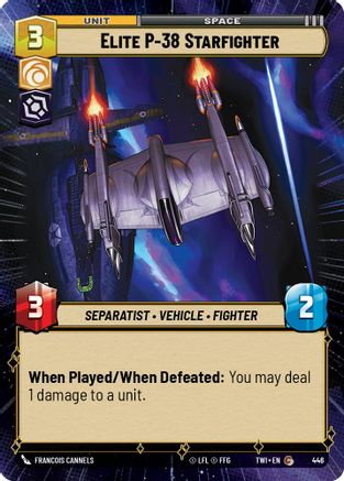 Elite P-38 Starfighter (446) (Hyperspace) (446) [Twilight of the Republic]