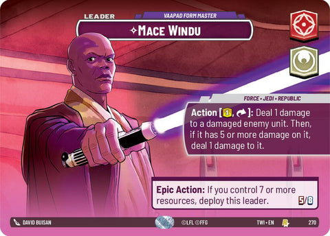 Mace Windu - Vaapad Form Master (270) (Showcase) (270) [Twilight of the Republic]