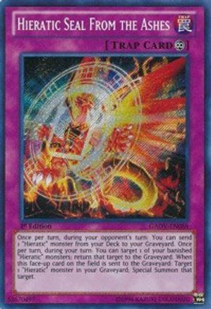 Hieratic Seal From the Ashes (GAOV-EN088) - Galactic Overlord 1st Edition