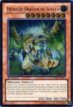 Hieratic Dragon of Sutekh (UTR) (GAOV-EN025) - Galactic Overlord 1st Edition
