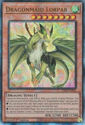 Dragonmaid Lorpar (PUR) (RA03-EN022) - Quarter Century Bonanza 1st Edition
