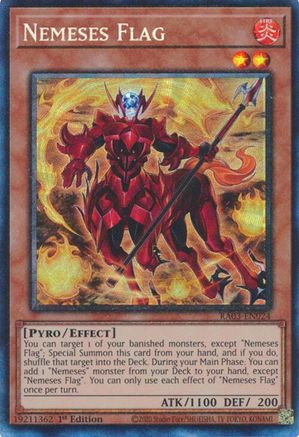 Nemeses Flag (PCR) (RA03-EN024) - Quarter Century Bonanza 1st Edition