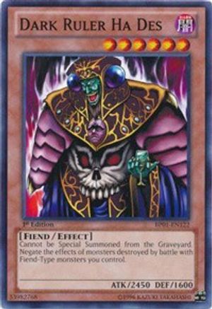 Dark Ruler Ha Des (BP01-EN122) - Battle Pack: Epic Dawn 1st Edition