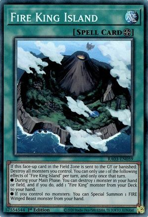 Fire King Island (PCR) (RA03-EN059) - Quarter Century Bonanza 1st Edition