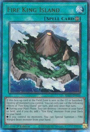 Fire King Island (PUR) (RA03-EN059) - Quarter Century Bonanza 1st Edition