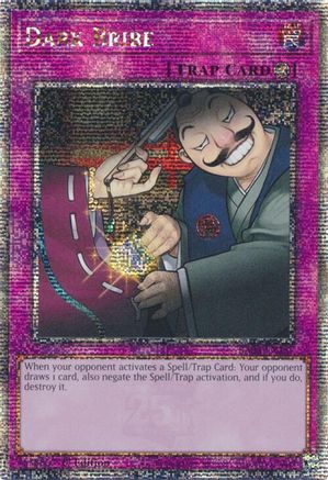 Dark Bribe (Quarter Century Secret Rare) (RA03-EN187) - Quarter Century Bonanza 1st Edition