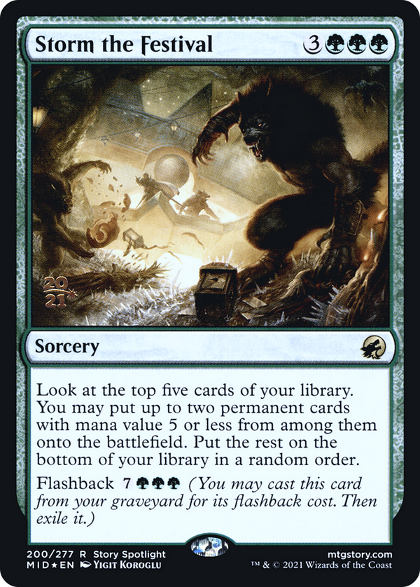 Storm the Festival [Innistrad: Midnight Hunt Prerelease Promos]