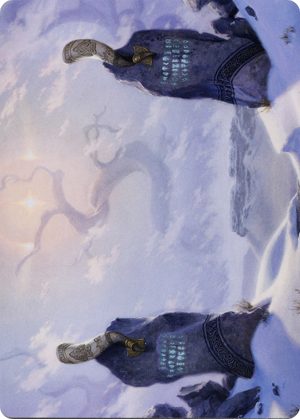 Snow-Covered Plains // Snow-Covered Plains (ASKHM-074) - Art Series: Kaldheim (Borderless) Foil