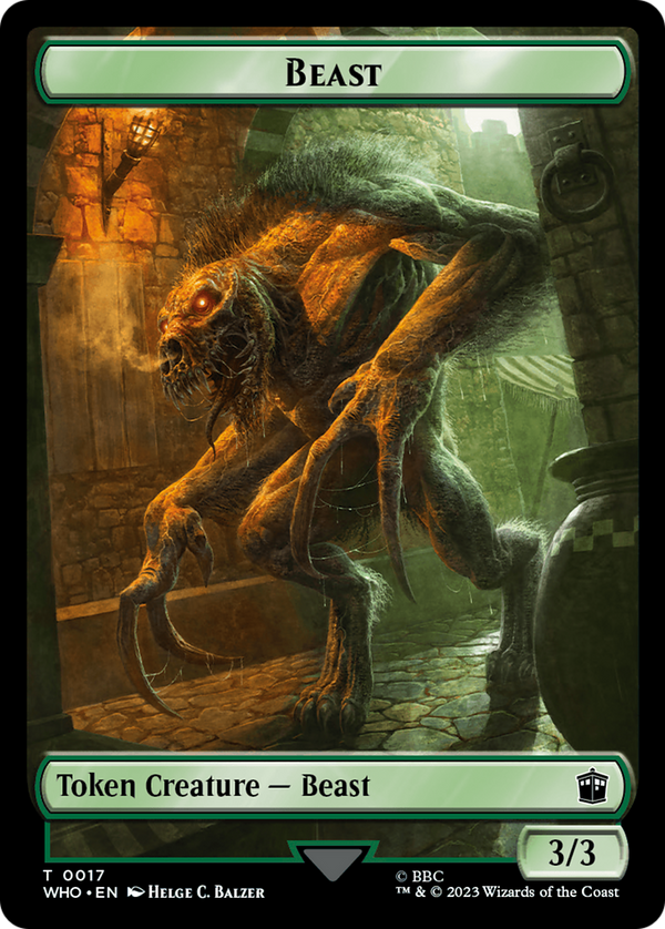 Beast (TWHO-017) - Doctor Who Tokens Foil