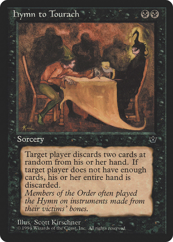Hymn to Tourach (Scott Kirschner) [Fallen Empires]