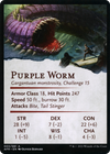 Purple Worm // Purple Worm (AAFR-003) - Adventures in the Forgotten Realms Art Series (Borderless)