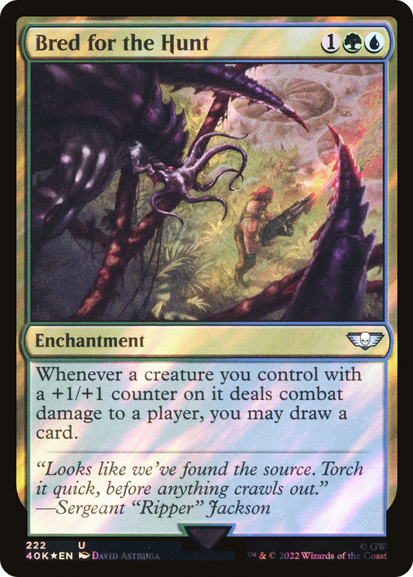 Bred for the Hunt (Surge Foil) [Warhammer 40,000]