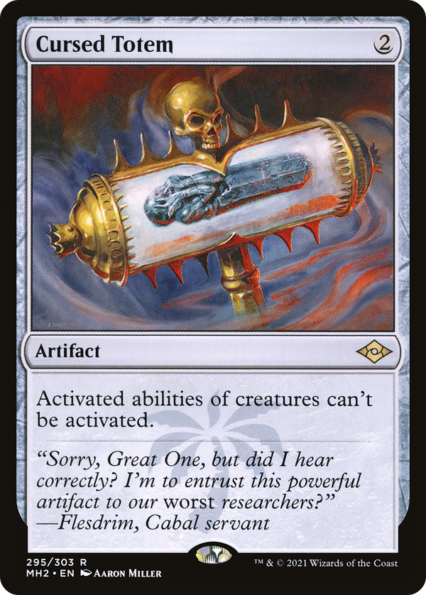 Cursed Totem (Foil Etched) [Modern Horizons 2]
