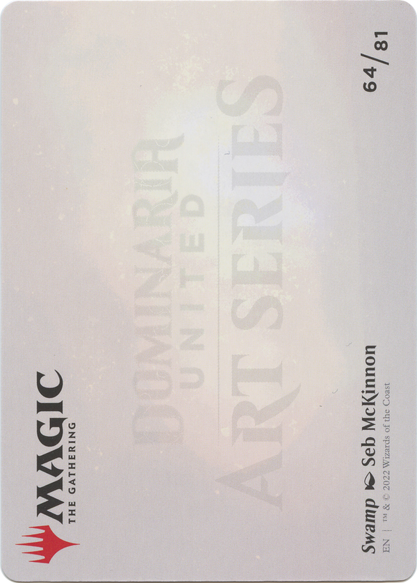 Swamp // Swamp (ADMU-064) - Dominaria United Art Series (Borderless) Foil