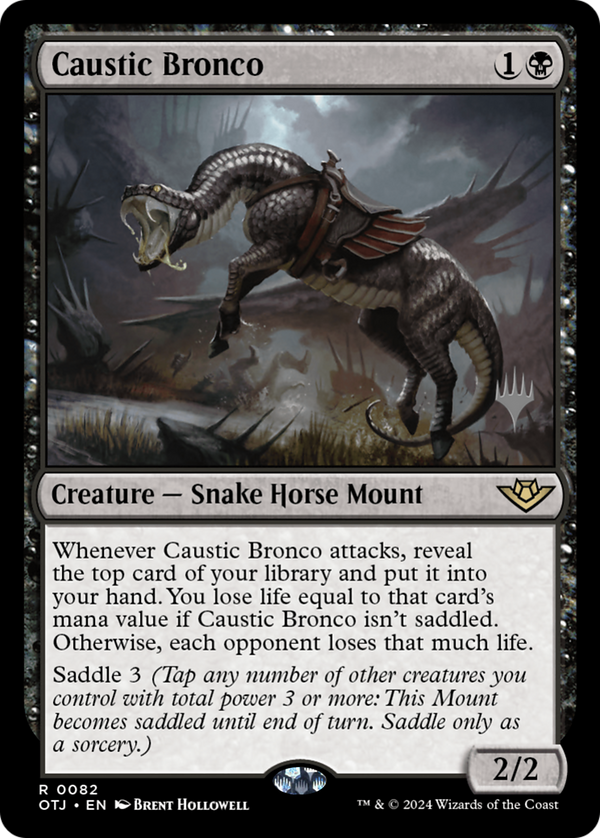 Caustic Bronco (Promo Pack) [Outlaws of Thunder Junction Promos]