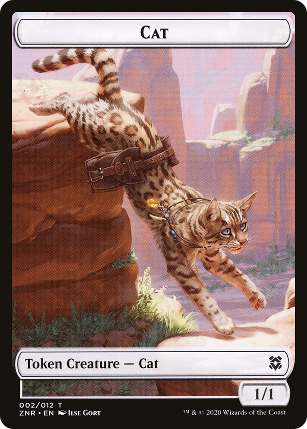 Cat (TZNR-002) - Zendikar Rising Tokens Foil