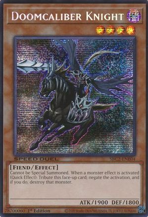 Doomcaliber Knight (PSR) (SBC2-ENE04) - Speed Duel: Battle City Finals 1st Edition