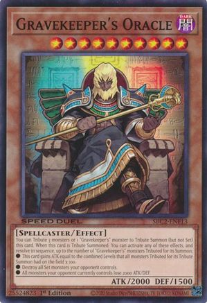 Gravekeeper's Oracle (SBC2-ENF13) - Speed Duel: Battle City Finals 1st Edition