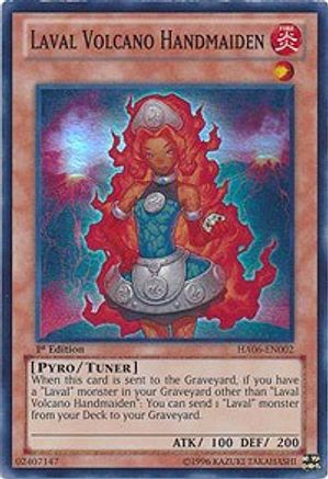 Laval Volcano Handmaiden (HA06-EN002) - Hidden Arsenal 6: Omega Xyz 1st Edition
