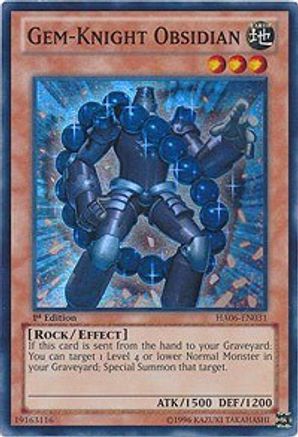 Gem-Knight Obsidian (HA06-EN031) - Hidden Arsenal 6: Omega Xyz 1st Edition