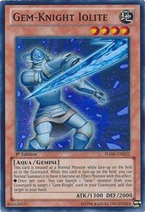 Gem-Knight Iolite (HA06-EN032) - Hidden Arsenal 6: Omega Xyz 1st Edition