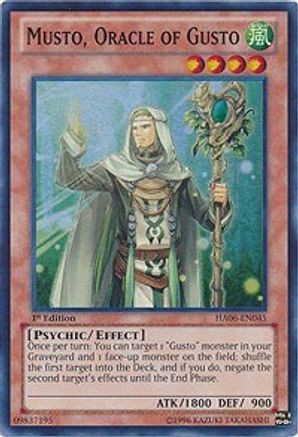 Musto, Oracle of Gusto (HA06-EN045) - Hidden Arsenal 6: Omega Xyz Unlimited