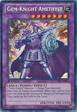 Gem-Knight Amethyst (HA06-EN047) - Hidden Arsenal 6: Omega Xyz Unlimited