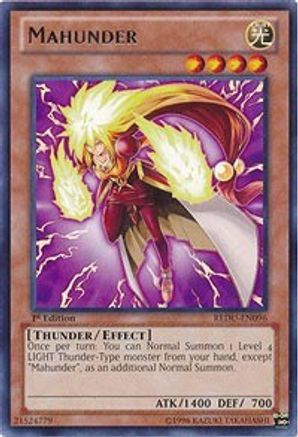 Mahunder (REDU-EN096) - Return of the Duelist 1st Edition