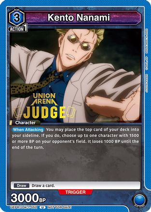 Kento Nanami (052) (Judge Pack) (UEPR/JJK-1-052) - Union Arena Promotion Cards Foil