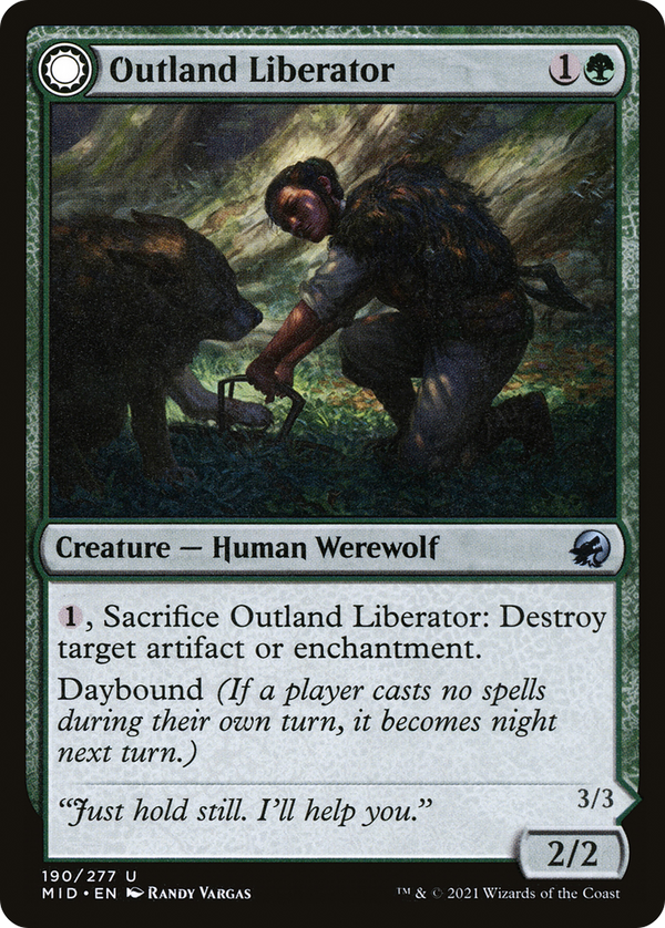 Outland Liberator // Frenzied Trapbreaker [Innistrad: Midnight Hunt]